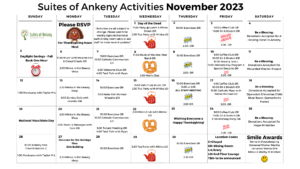 SOA Activity Calendar